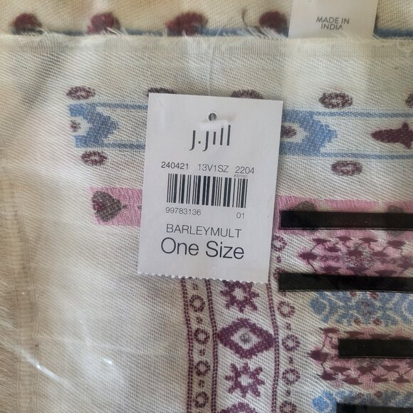 J. Jill Geometric Embroidered Scarf - Picture 9 of 11